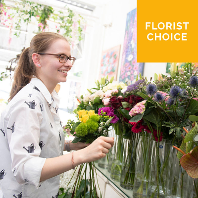 Florist Choice Flowers - Spoilt for choice? Can’t decide? Simply select the occasion and one of our experts will create a unique arrangement using the most beautiful blooms of the day, made especially for your loved one. If you already have an idea of what you want, include this under Special Requests*
